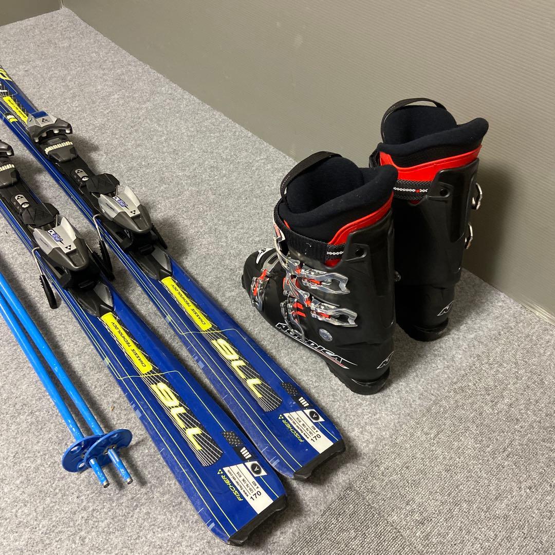 ★メンテナンス済　大人スキーセット板170cm ブーツ28〜28.5cm