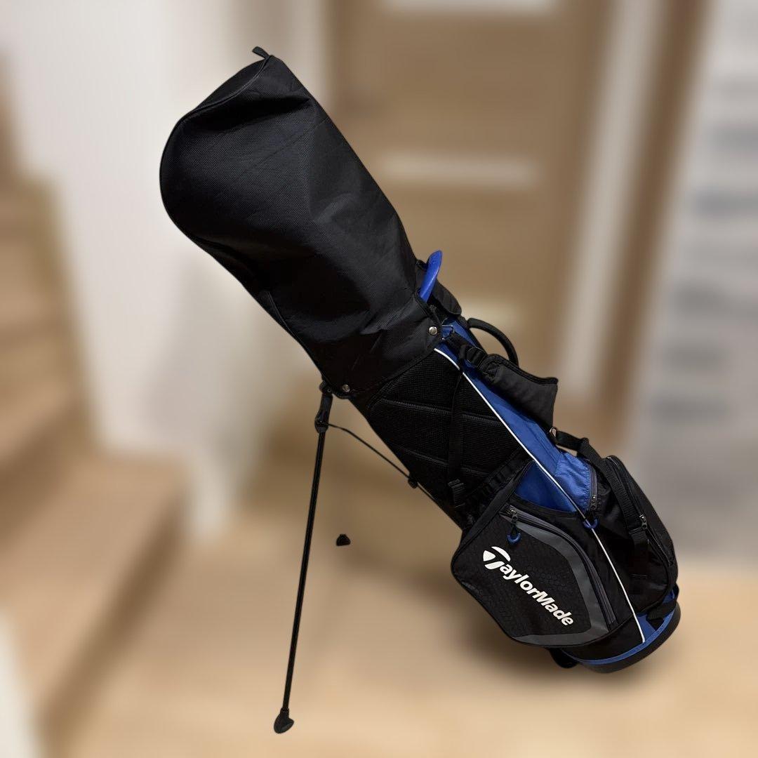TaylorMade スタンド式　軽量　キャディバッグ 黒/青