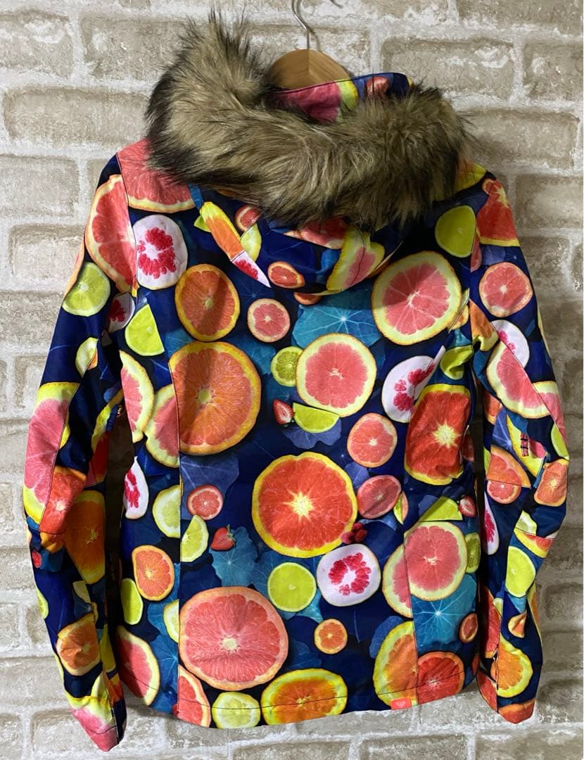 ROXY レディースM スノーボードウェア　スノーボードジャケット　フルーツ