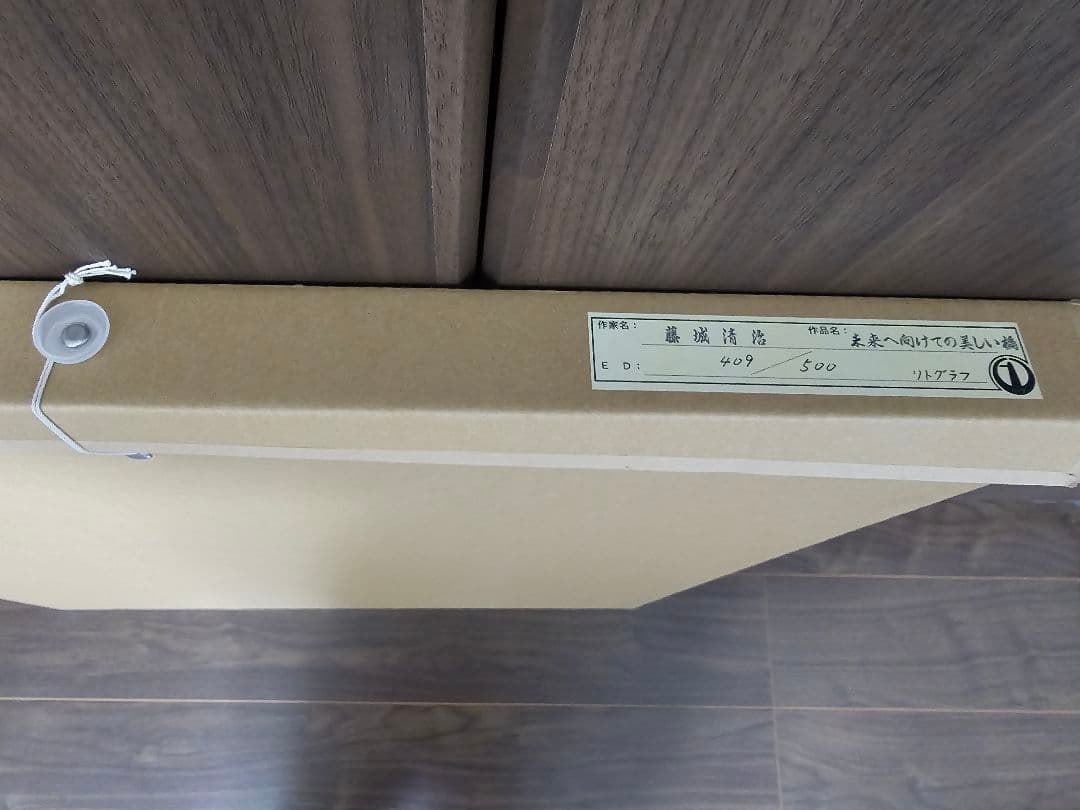 美品】【真作】未来へ向けての美しい橋 藤城清治 リトグラフ【大型作品