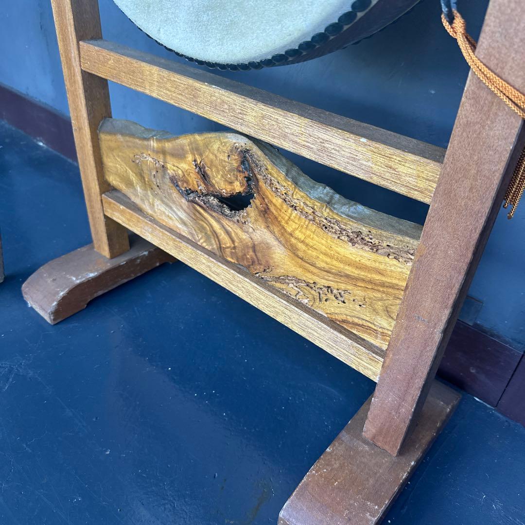 瞬間的お値下げ❗️ヴィンテージ　和太鼓 スタンド付き 直径約30cm