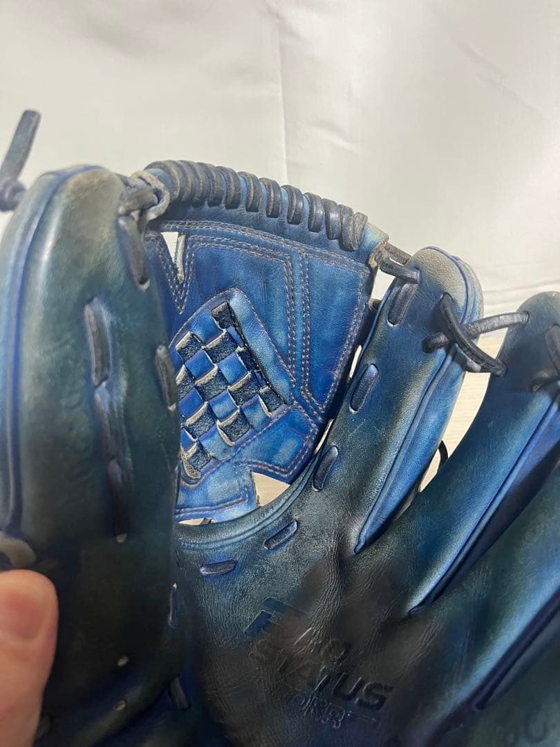 ZETT プロステイタス 硬式 オーダーグラブ 投手用 日本製 刺繍有 ブルー