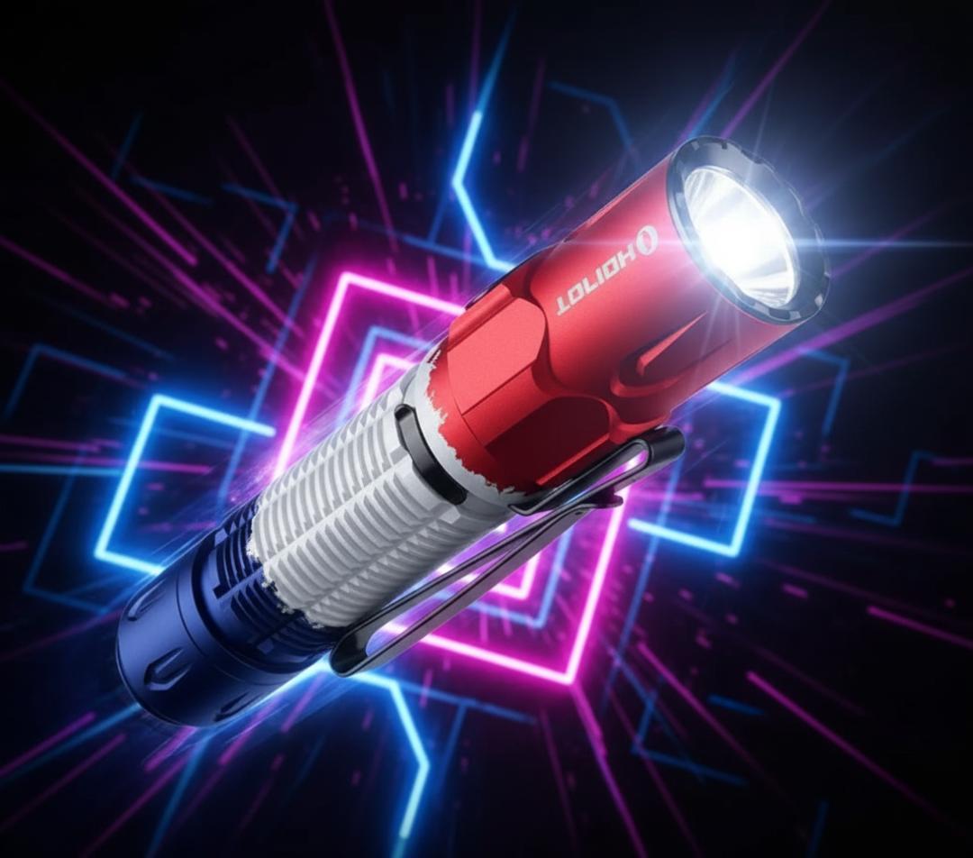 OLIGHT Warrior 3S 懐中電灯 トリコロール ネックストラップ付