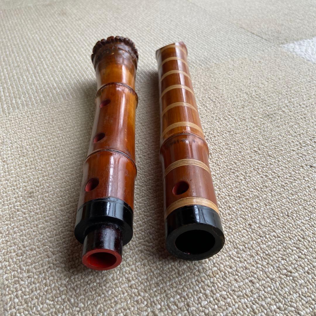 180尺八 一尺八寸管　銘　月山