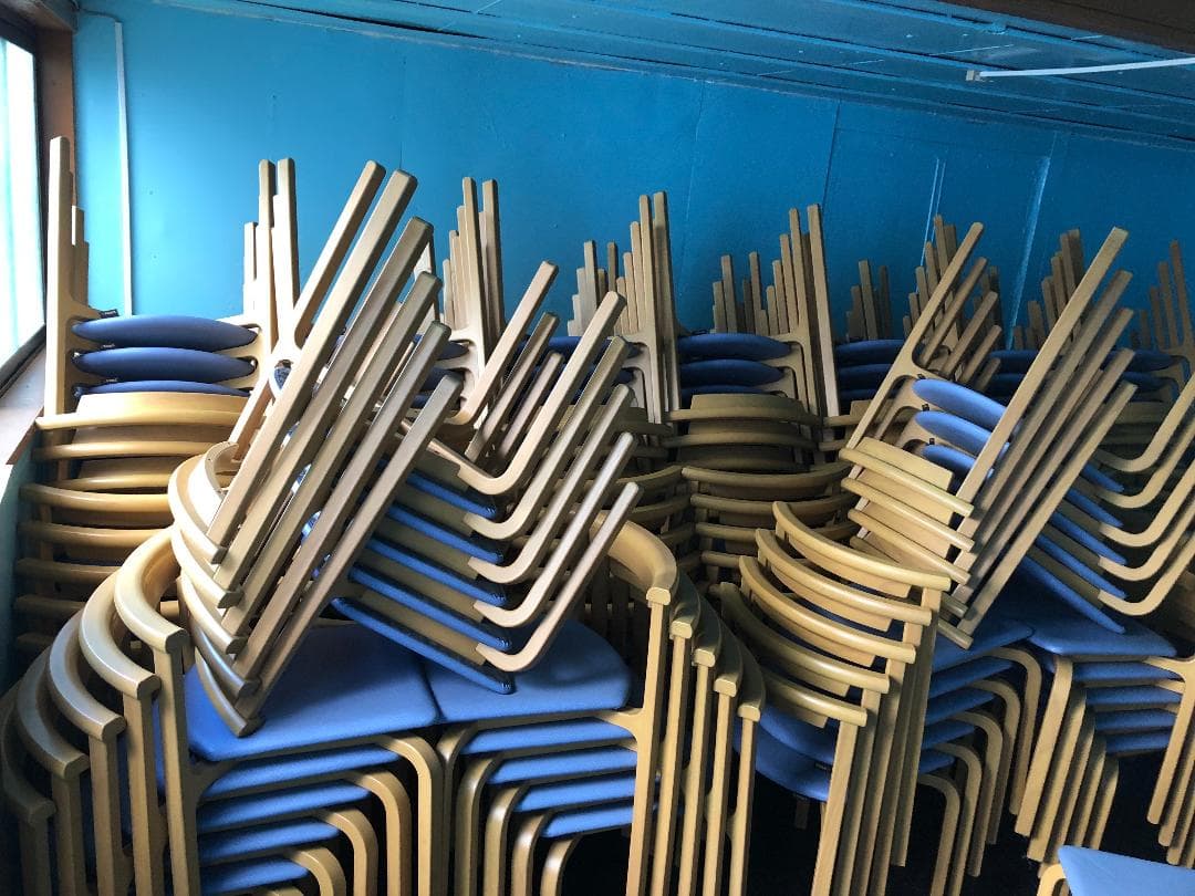 ●天童木工 椅子 イス 4脚 セット T-5348WB-ST型 天然木製フレーム