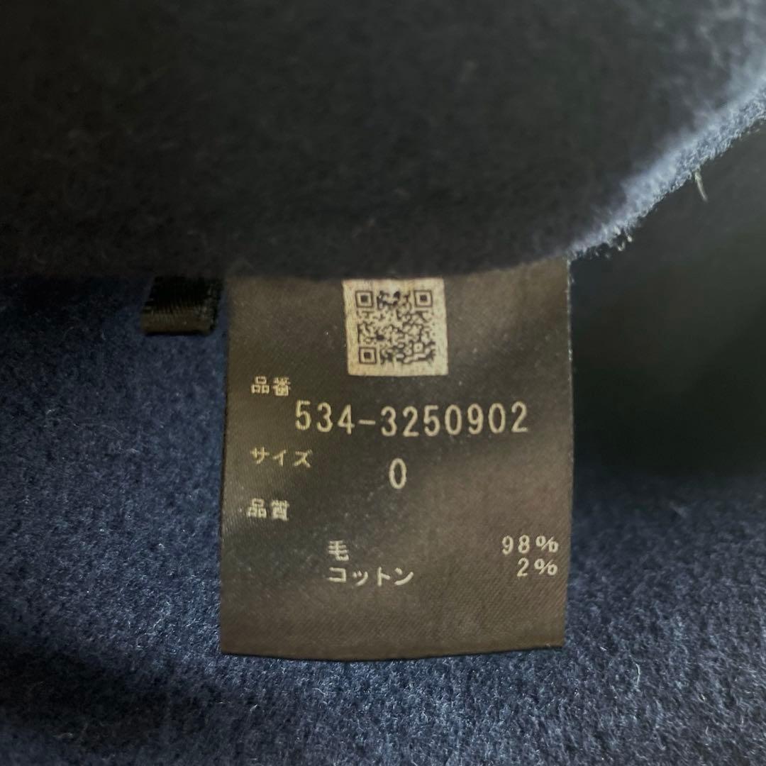 未使用 LE PHIL ルフィル ソフトウールリバーポンチョ 0 ネイビー