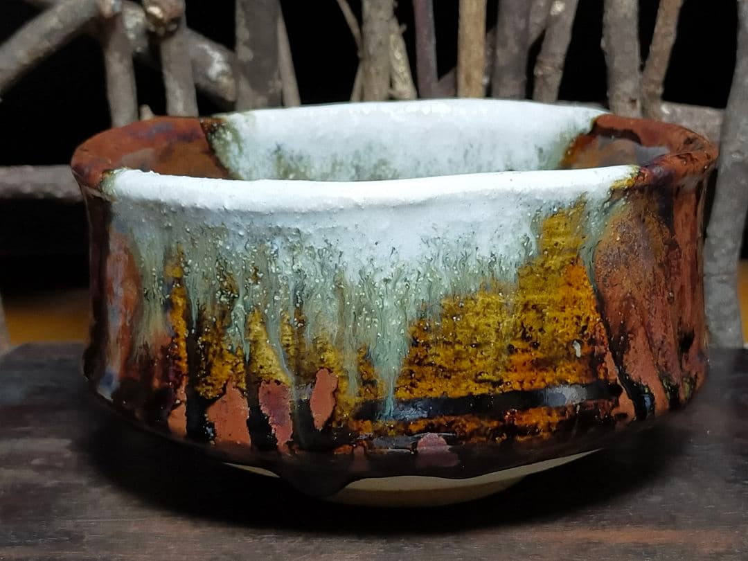 ♥☆彡　美濃焼　茶碗 　無銘　骨董　古玩