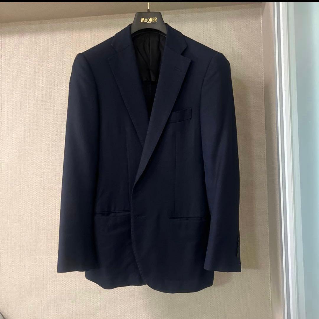 TOMORROWLAND ジャケット サイズ48ネイビーホップサック ゼニア生地