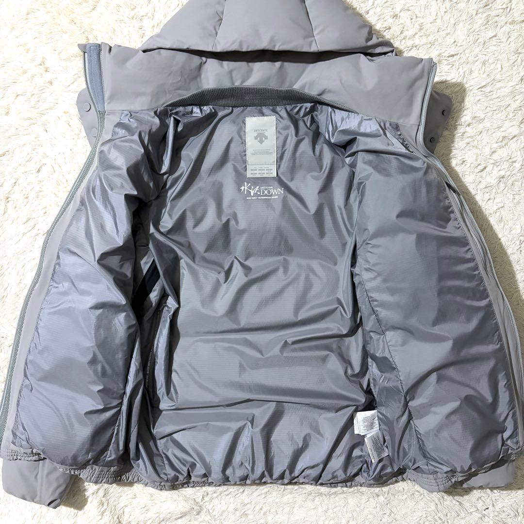 極美品】デサント 水沢ダウン アンカー ダウンジャケット ライトグレー