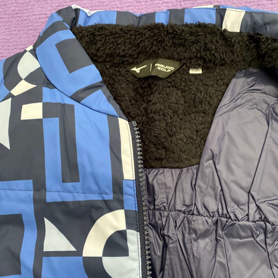 MIZUNO 【吸湿発熱素材】ブレスサーモテックライニングダウンベスト　ブルー