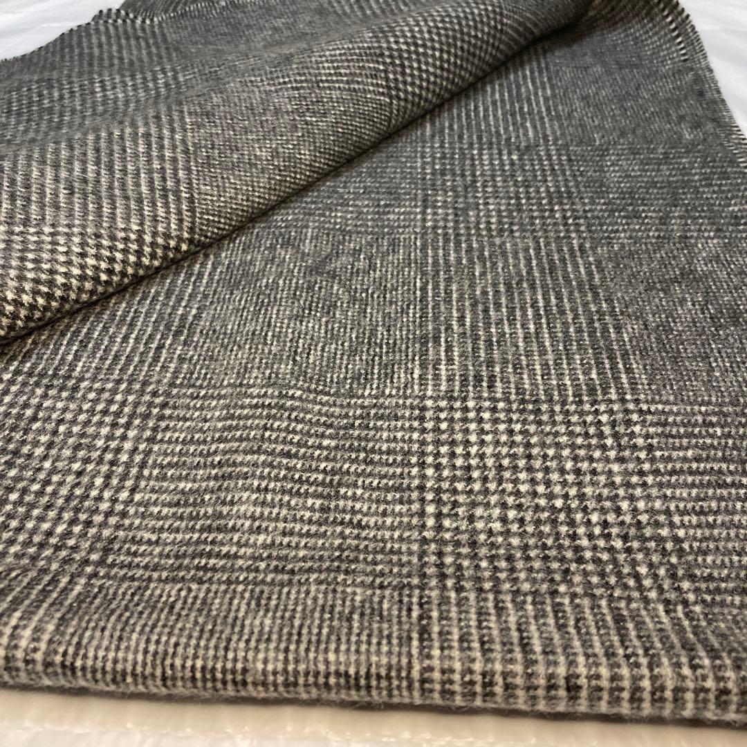 極美品 ジョンストンズ カシミヤ100％ 大判ストール グレー 国内正規品