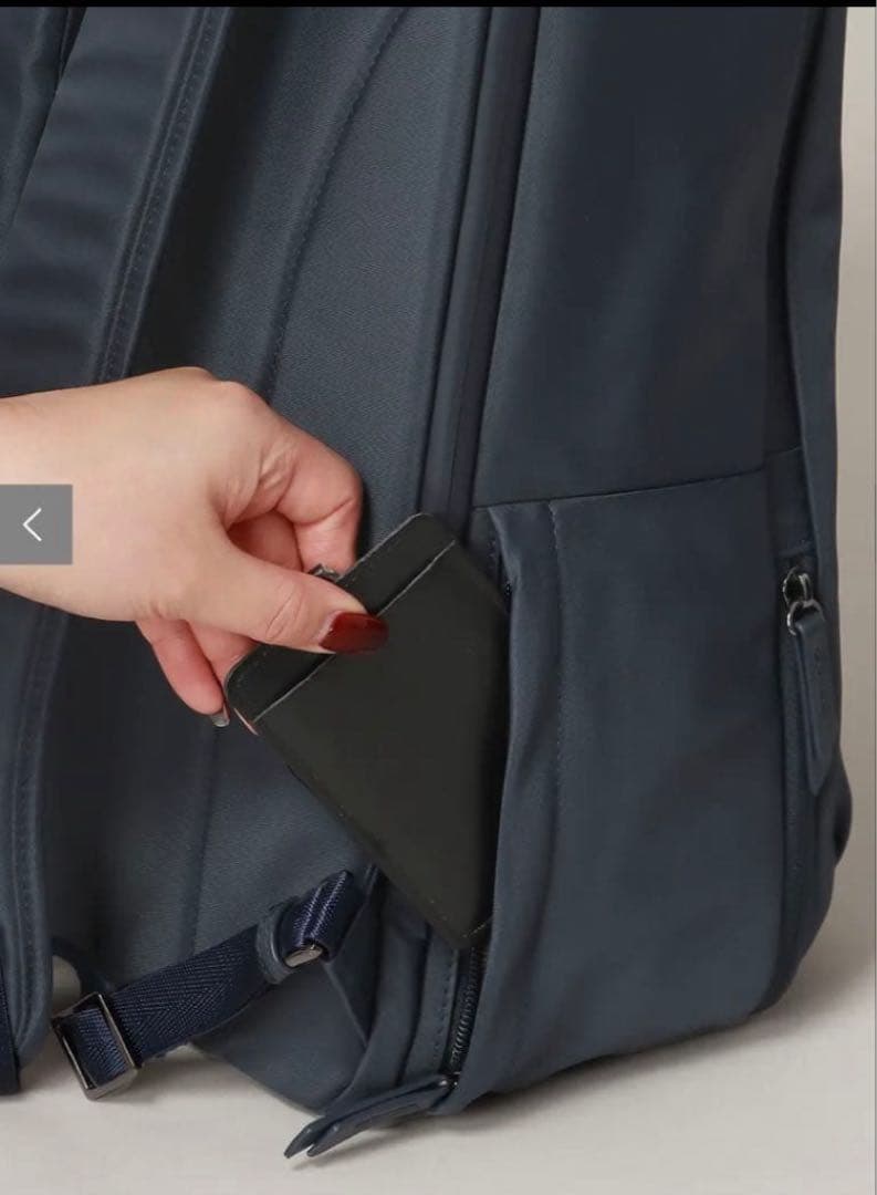 『美品』スーツスクエア　ACE 共同開発　WEB限定　リュック　撥水　ネイビー