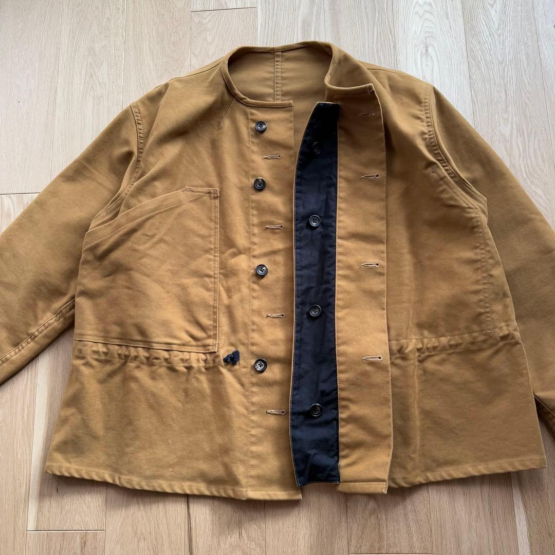 QUILP クイルプ モールスキン ノーカラー ジャケット