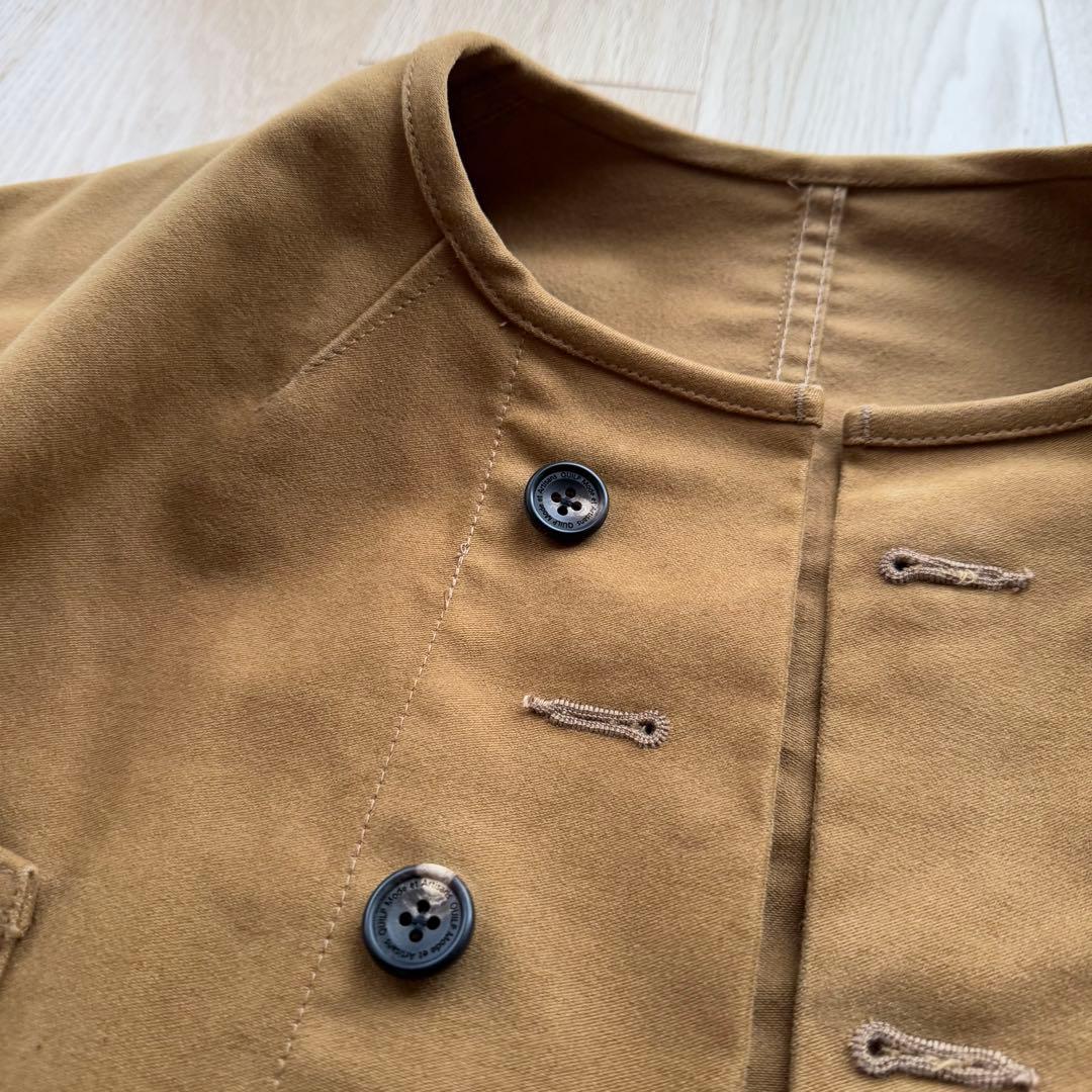 QUILP クイルプ モールスキン ノーカラー ジャケット