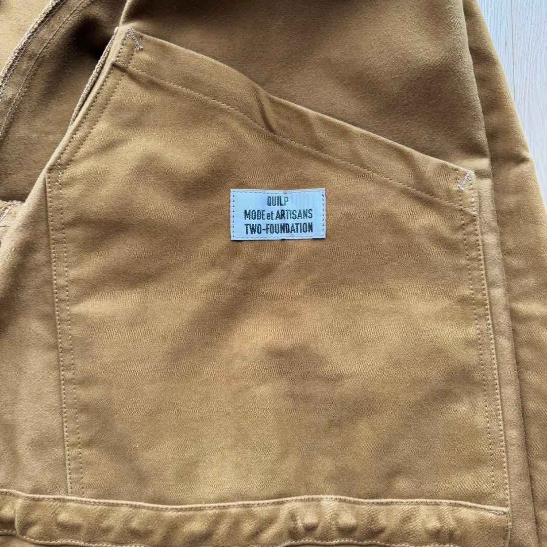 QUILP クイルプ モールスキン ノーカラー ジャケット