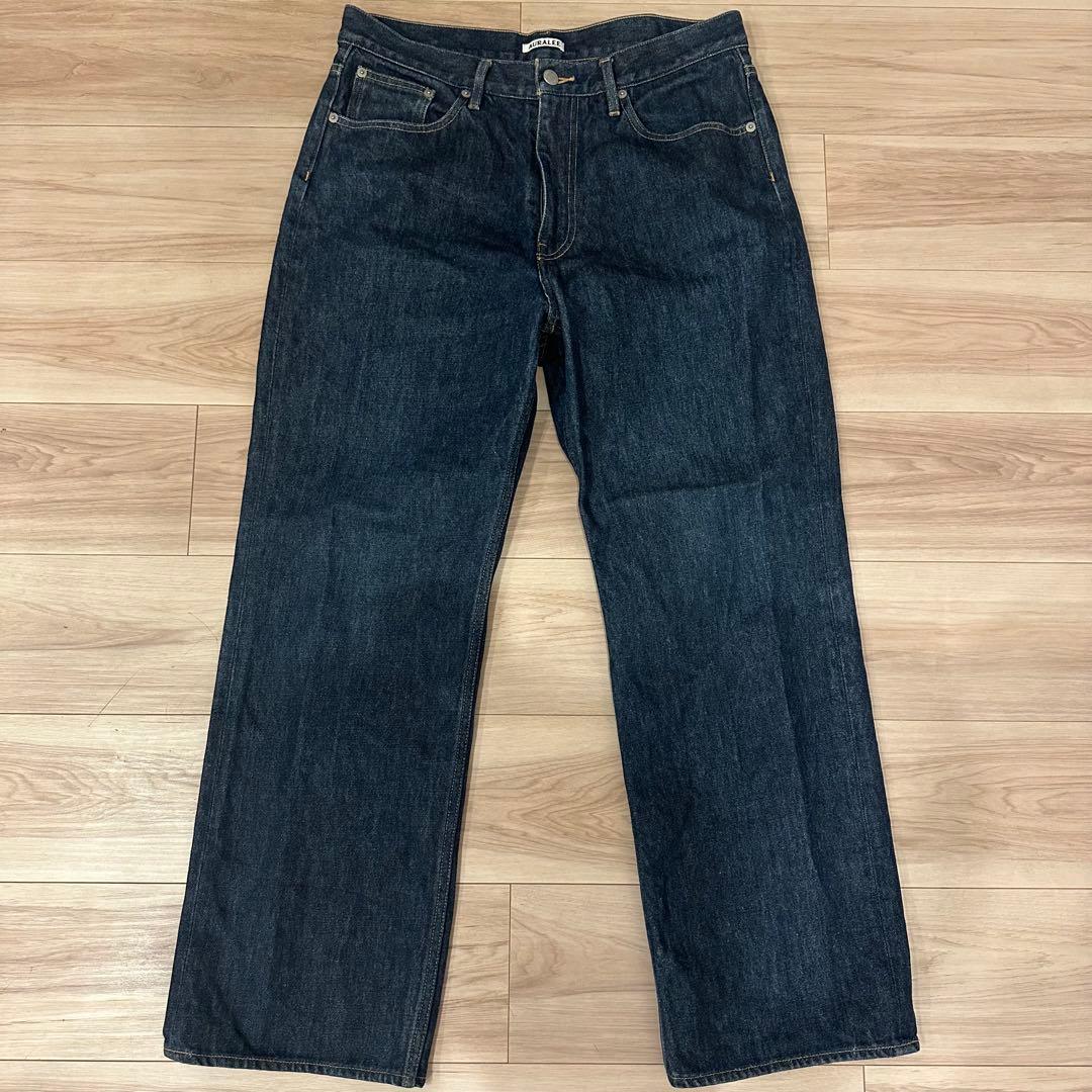 AURALEE オーラリー 定番ハードツイスト5Pデニム OVY