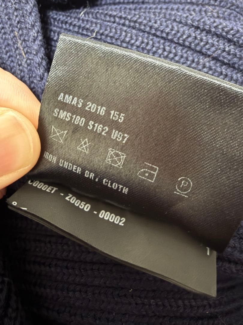 【極美品】PRADA マフラー　ネイビー