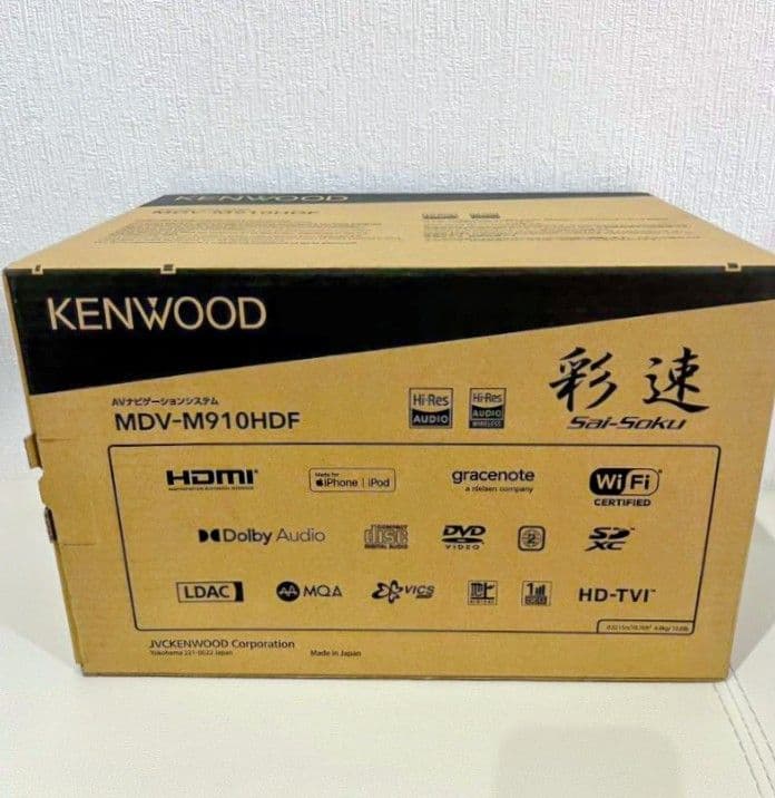値下げKENWOOD 大画面フローティング 9インチナビ MDV-M910HDF