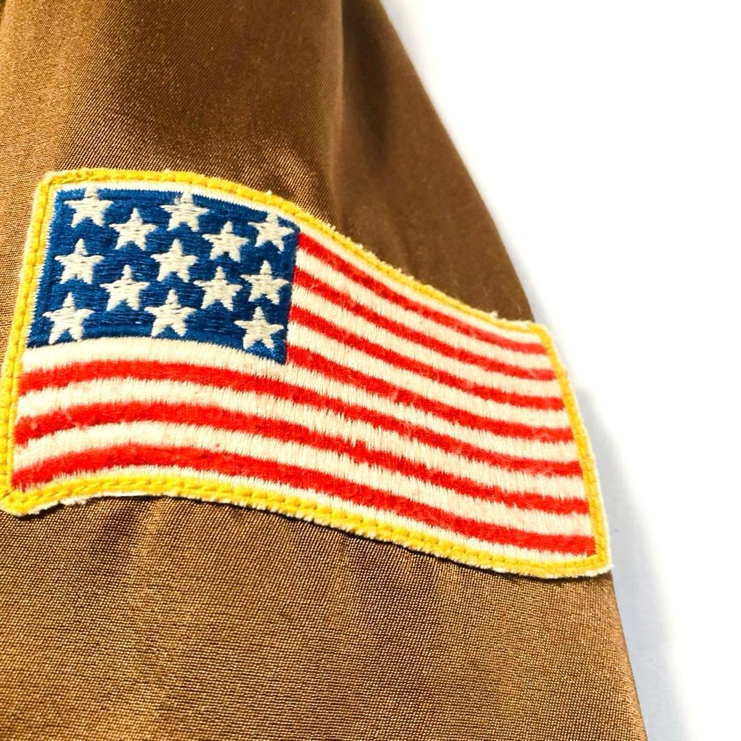 Schott ナイロンツイル フライトジャケット ワッペン 短丈 S（M相当）