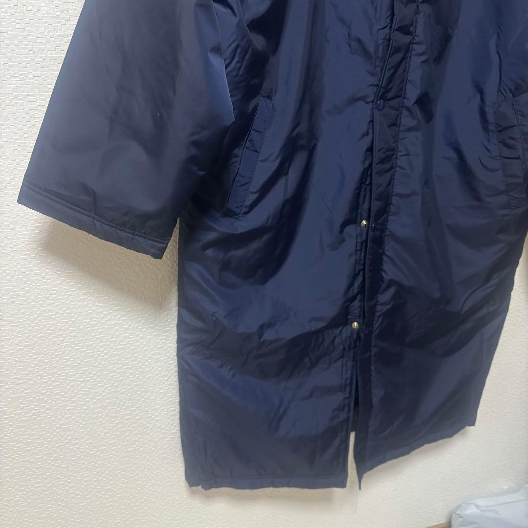 【ミズノ】新品タグ付 中綿ベンチコート ロング ネイビー 12JE6G60 刺繍