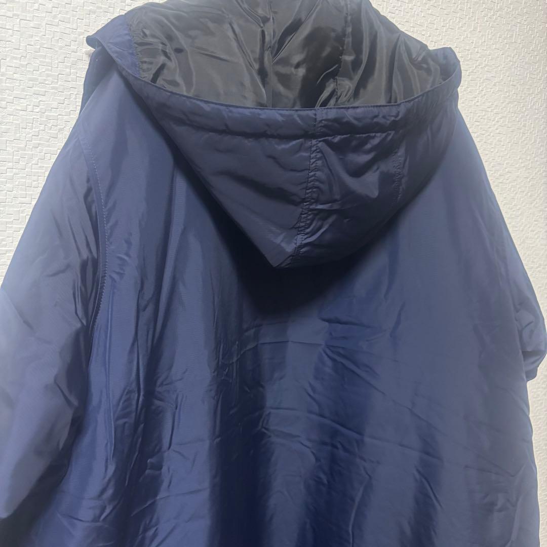 【ミズノ】新品タグ付 中綿ベンチコート ロング ネイビー 12JE6G60 刺繍