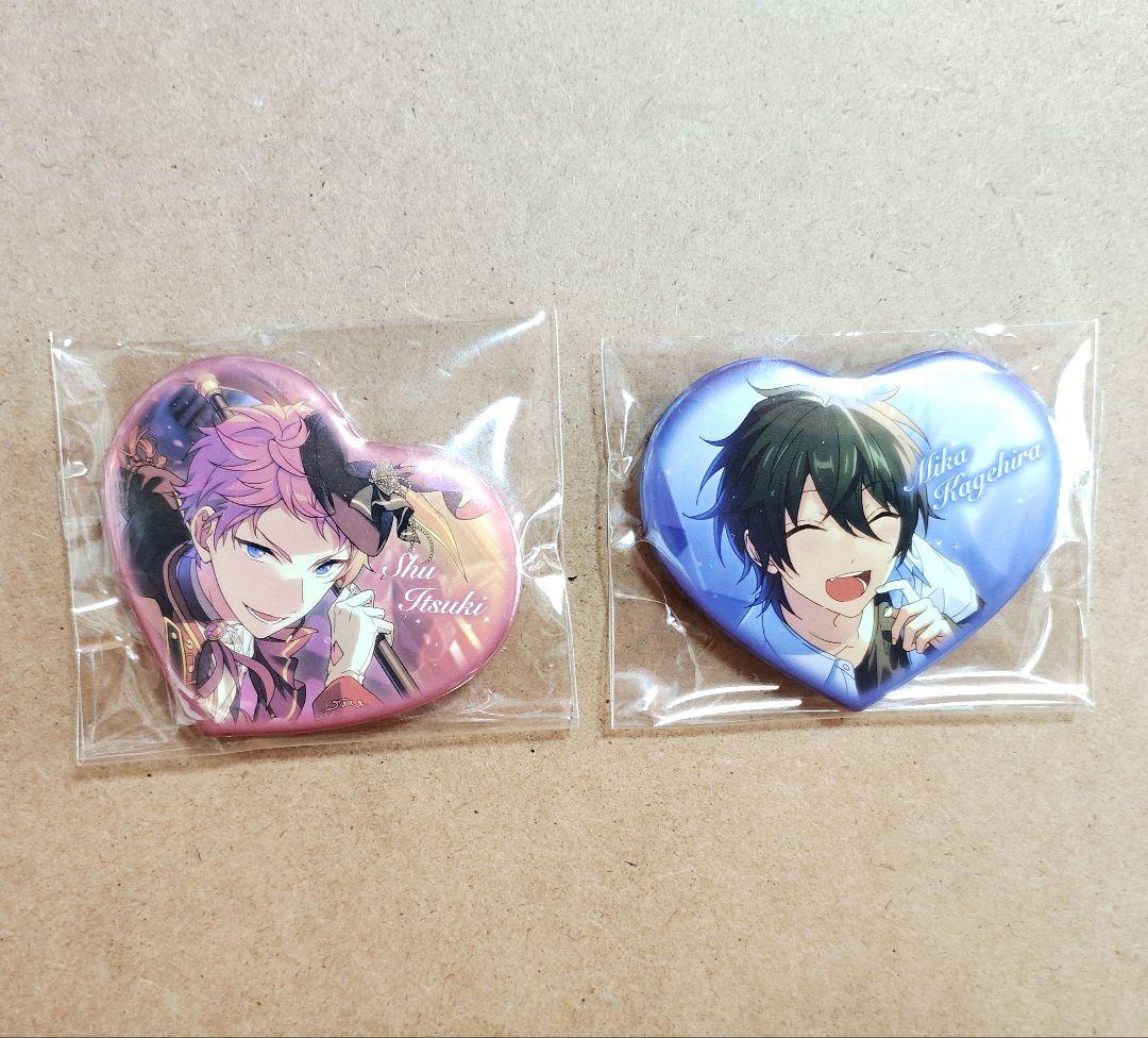 斎宮宗，影片みか ハートカンバッジ 2点まとめ - メルカリ