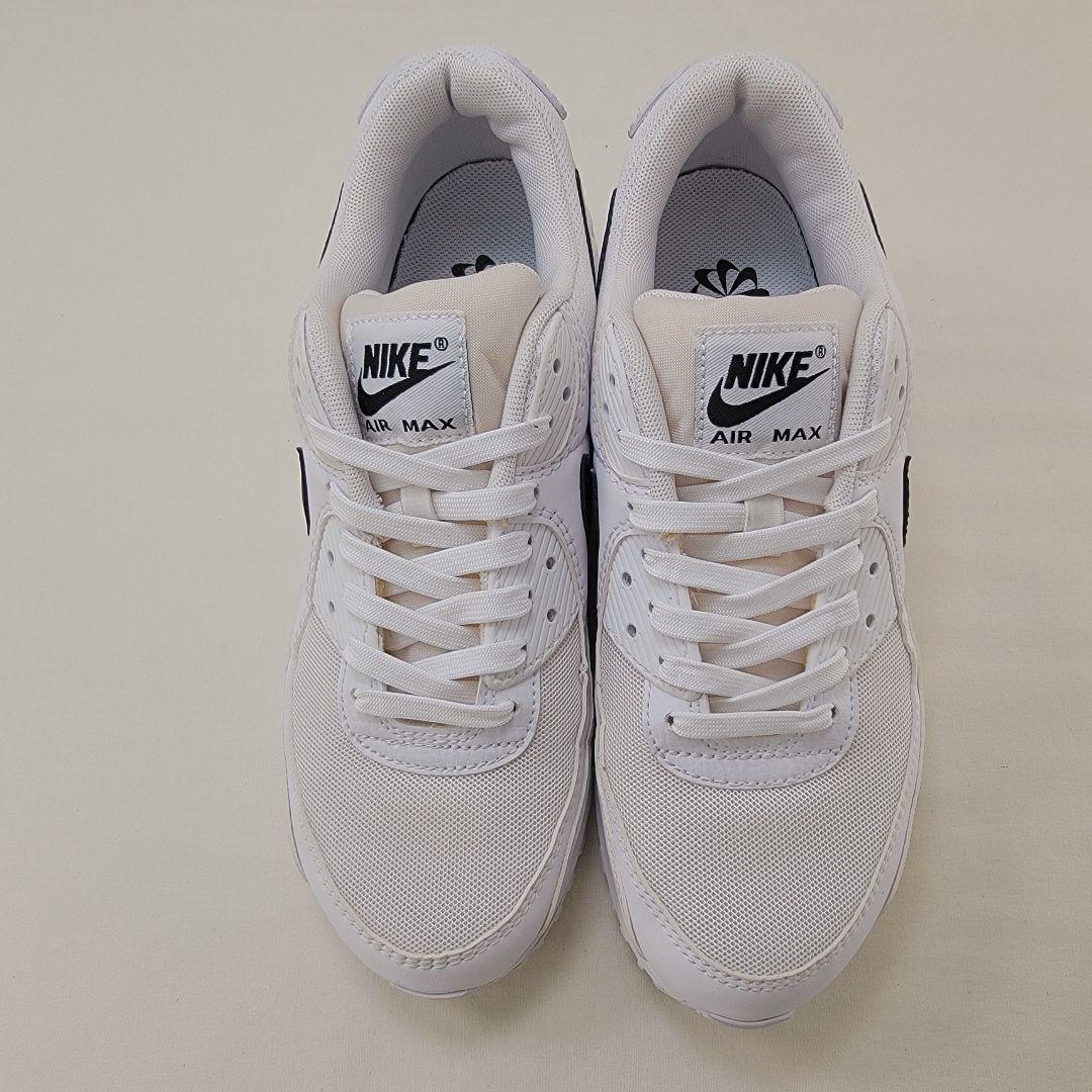 ナイキ ウィメンズ エアマックス 90 ホワイト/ブラック 25.5cm