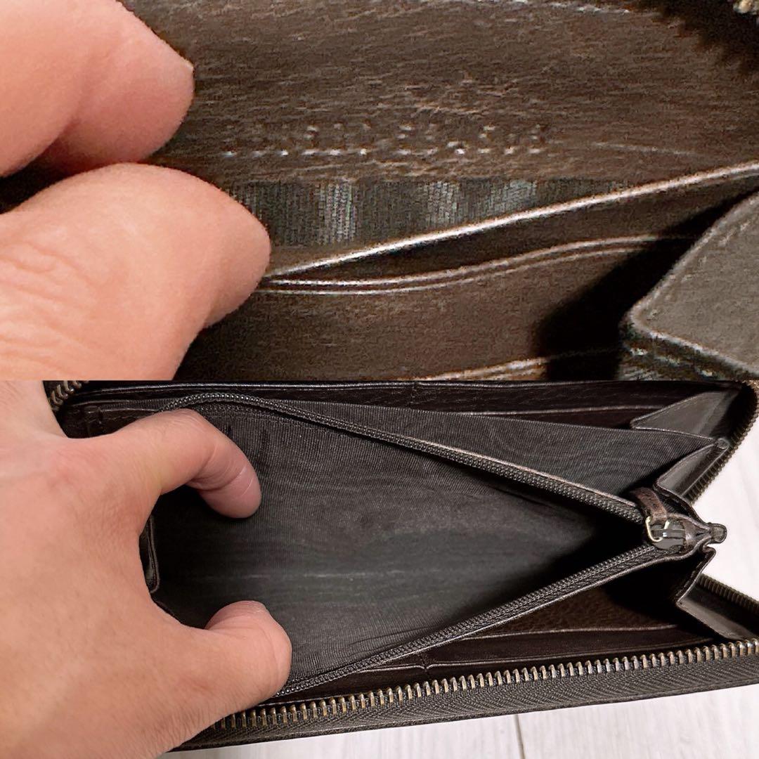 美品》GUCCI (グッチ)長財布 ラウンド キャンバス - メルカリ