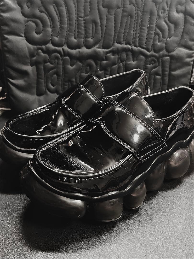 grounds 黒 ローファー JEWELRY LOAFER 25.5cm