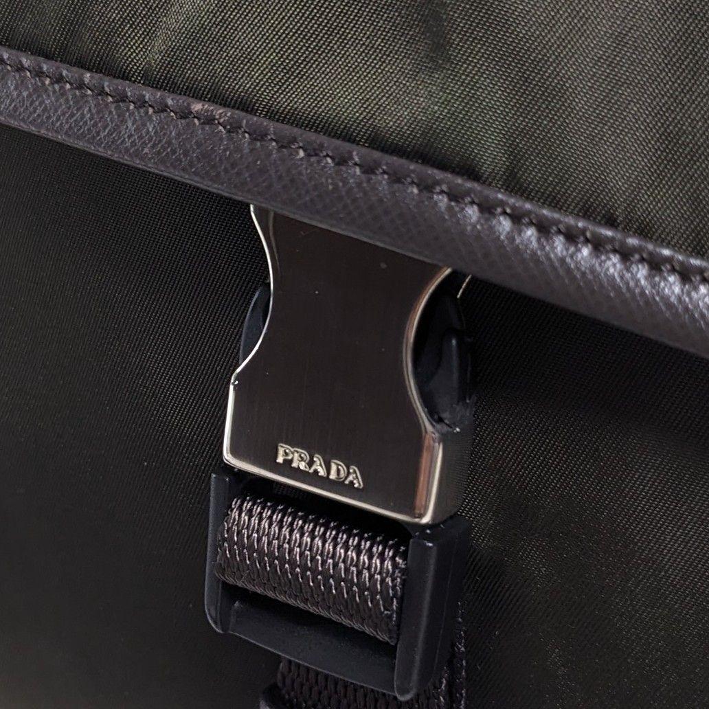 美品　プラダ　ショルダーバッグ　メッセンジャーバッグ　ビジネス　ナイロン　A4可