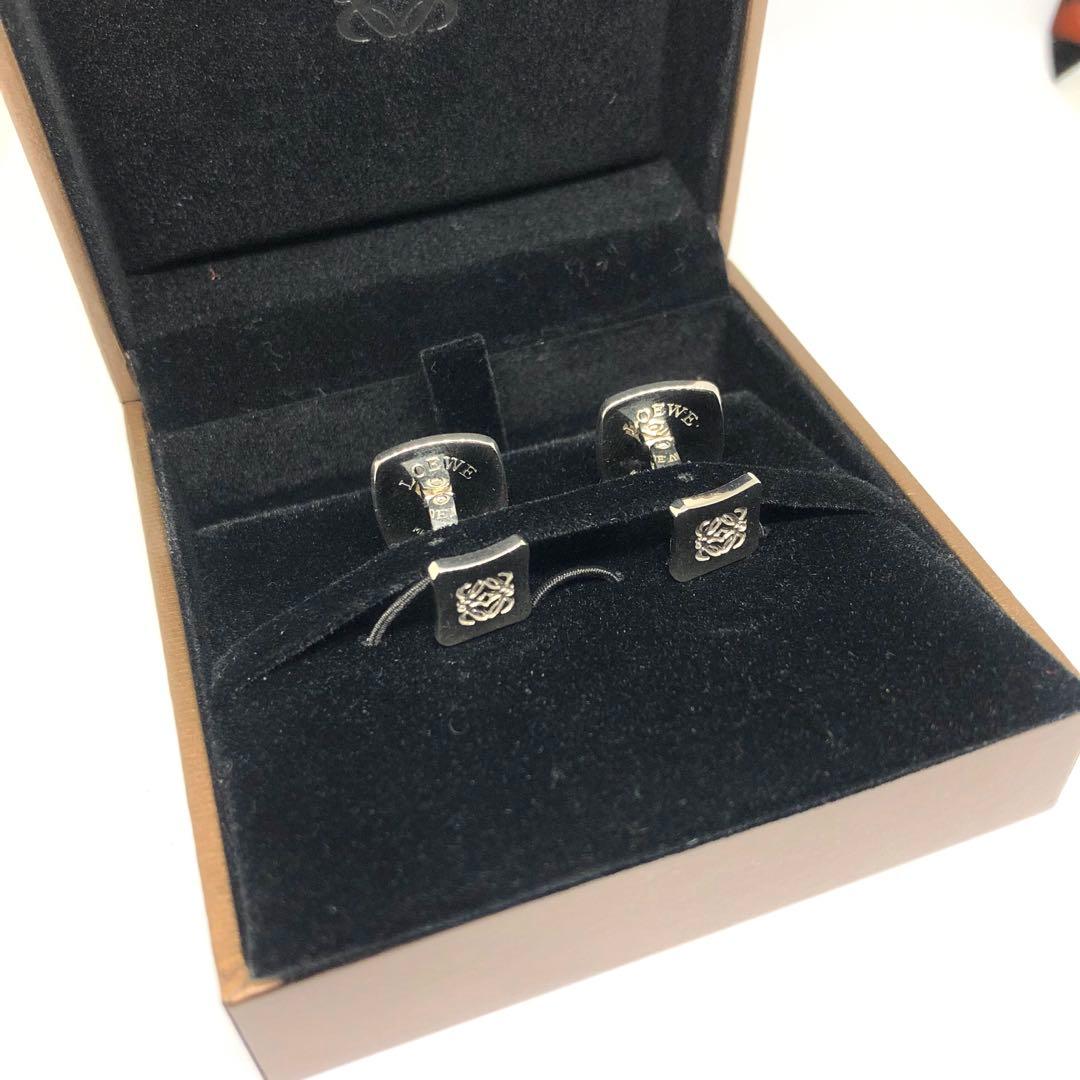 LOEWE ホエールカフス シルバー×グリーン