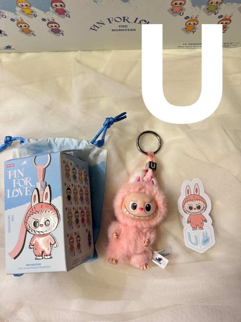 LABUBU イニシャルラブブ U PINFORLOVE 正規品 - メルカリ
