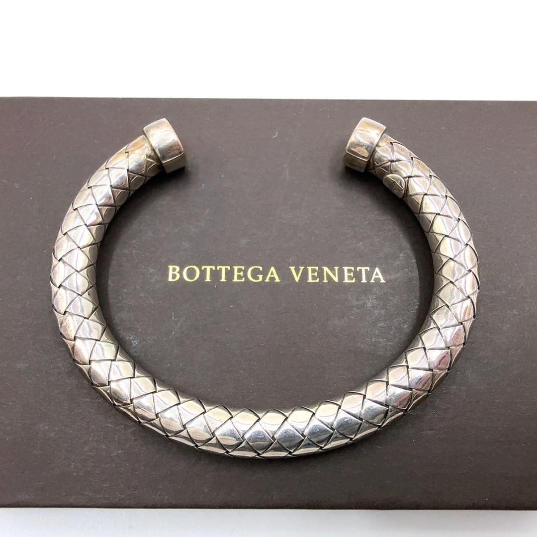 ◇ボッテガヴェネタ◇925/シルバー/イントレチャート/バングル/ブレスレット