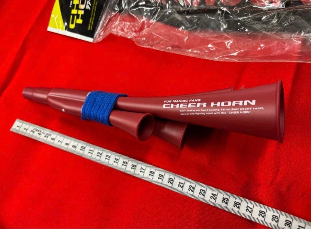 [希少品] 応援グッズ　チアホーン　プラ製　4連　新品・未使用※値下げ不可