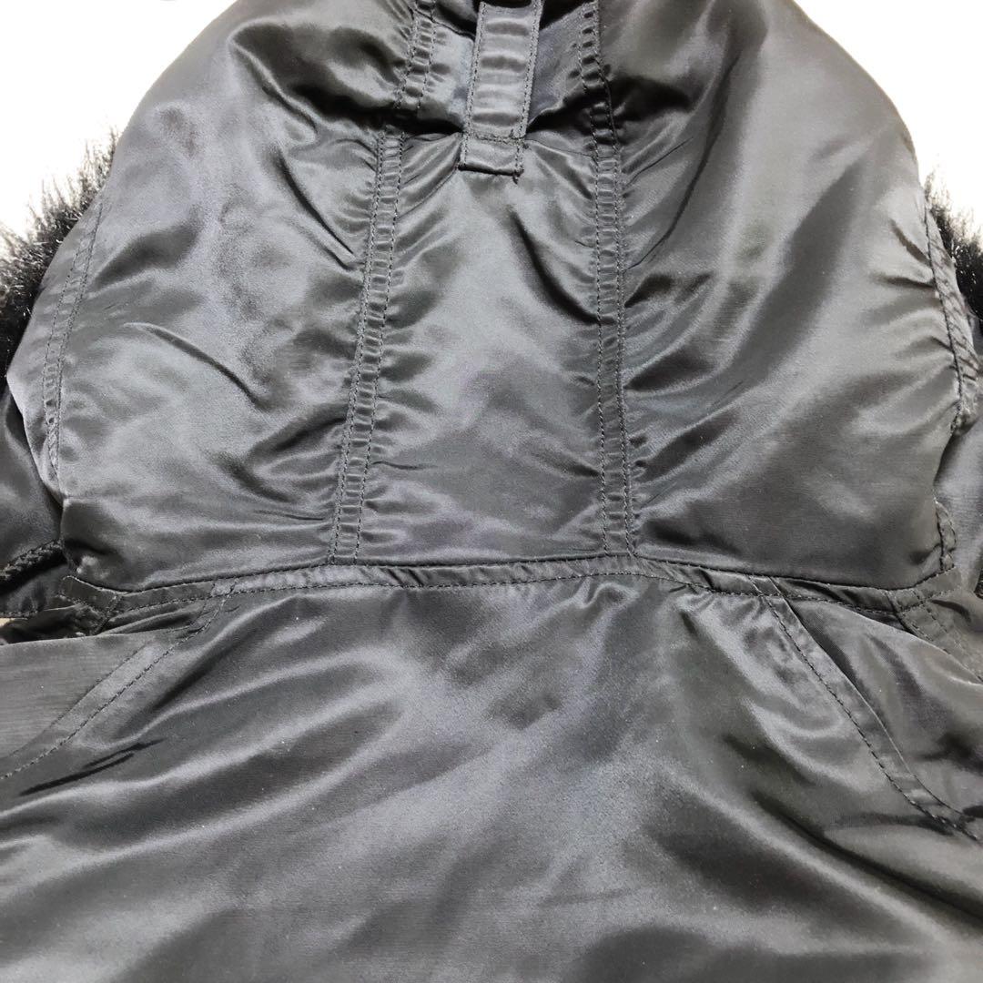 ALPHA アルファ N-3B フライトジャケット ファー Mサイズ ブラック黒