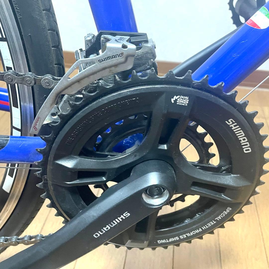 引き取り限定】GIOS MISTRAL クロスバイク 青 室内保管 付属品多数