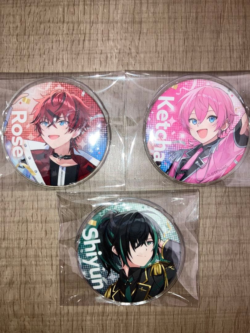 すとふぇす 缶バッジ しゆんくん けちゃくん ロゼくん - メルカリ