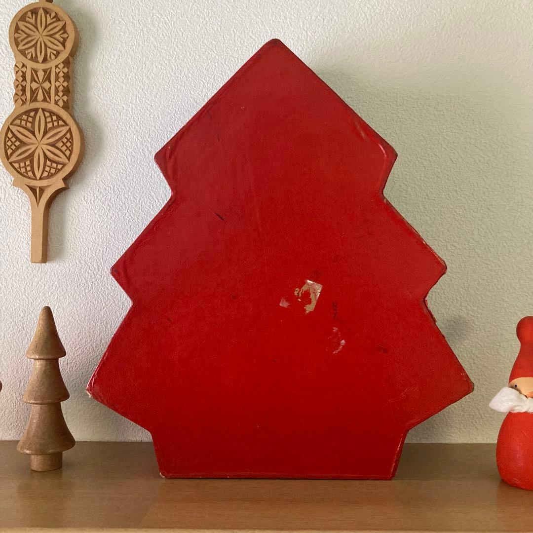 ツリー型ボックス入りアンティークガラスクリスマスオーナメント18個セット【A】大