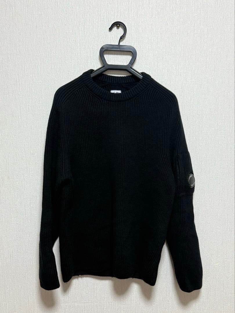 CP company ニット　ドライバーズニット　ブラック