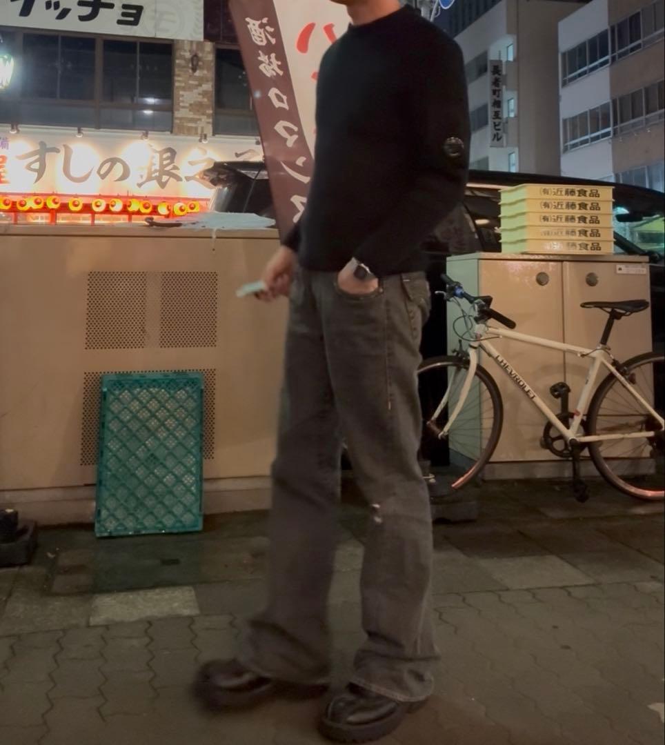 CP company ニット　ドライバーズニット　ブラック