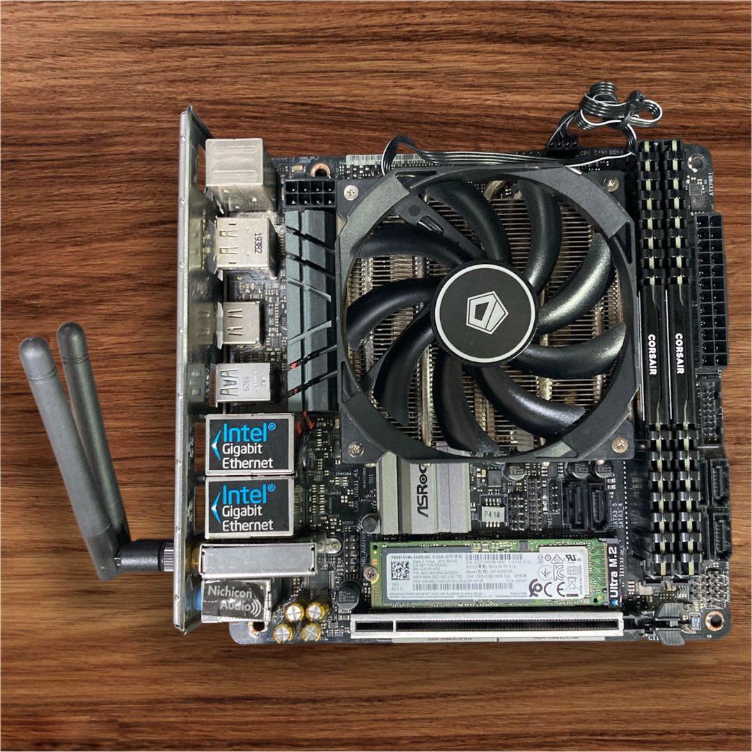 【itxマザボセット】Z390+i7-8700+512gb+16gb