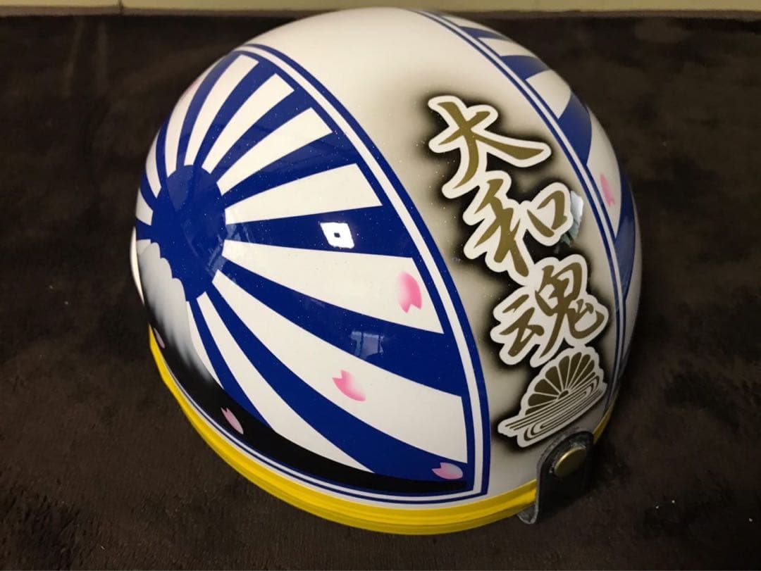 ラメ 富士日章 コルク半 ヘルメット アルフィン 軽スロ 旭風防