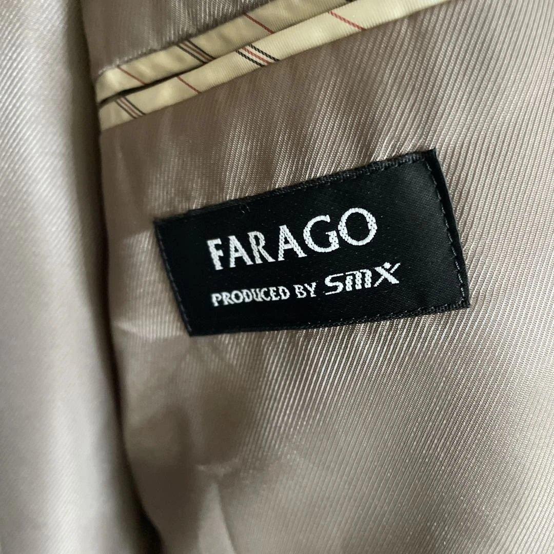 グレー ステンカラーコート カシミアウール混合