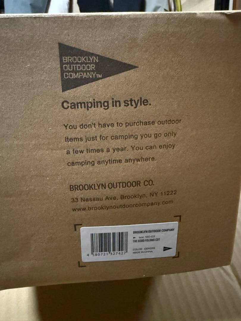 BROOKLYN OUTDOOR コット　600D