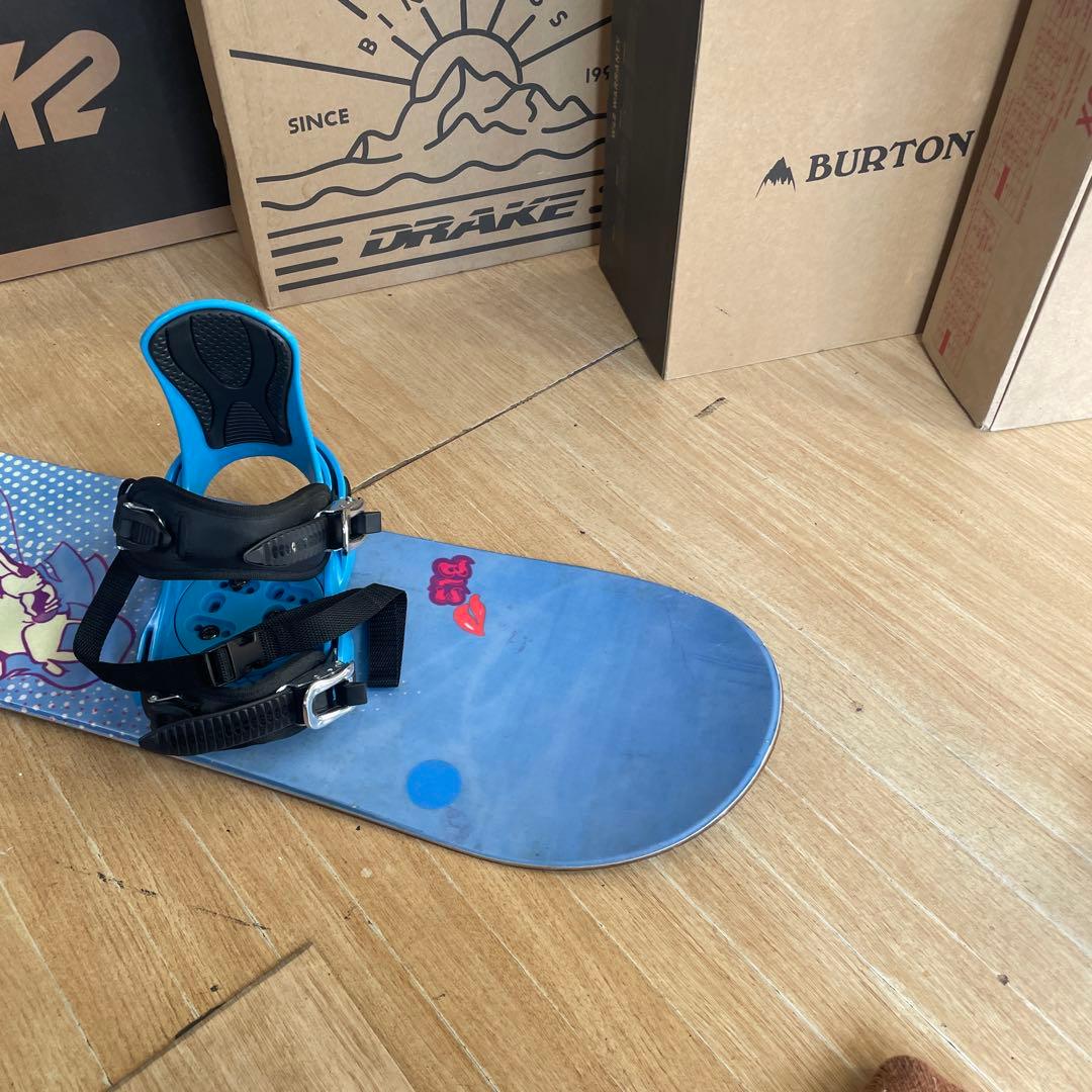 BURTON　キッズスノーボードセット　116cm　バートン　バイン付3点セット