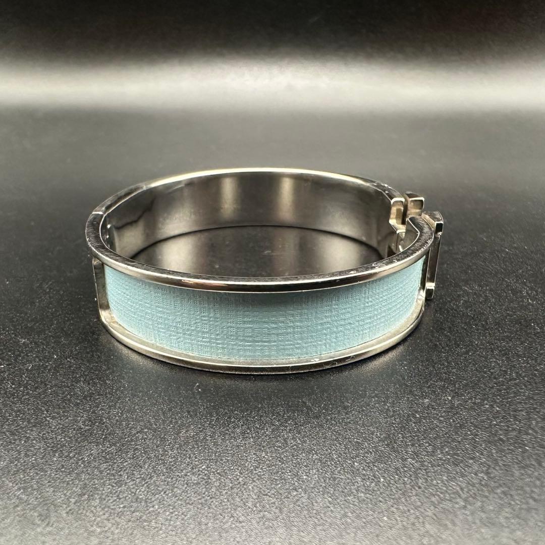 人気✨　エルメス　バングル　ブレスレット　Hクリック　 シルバー　886