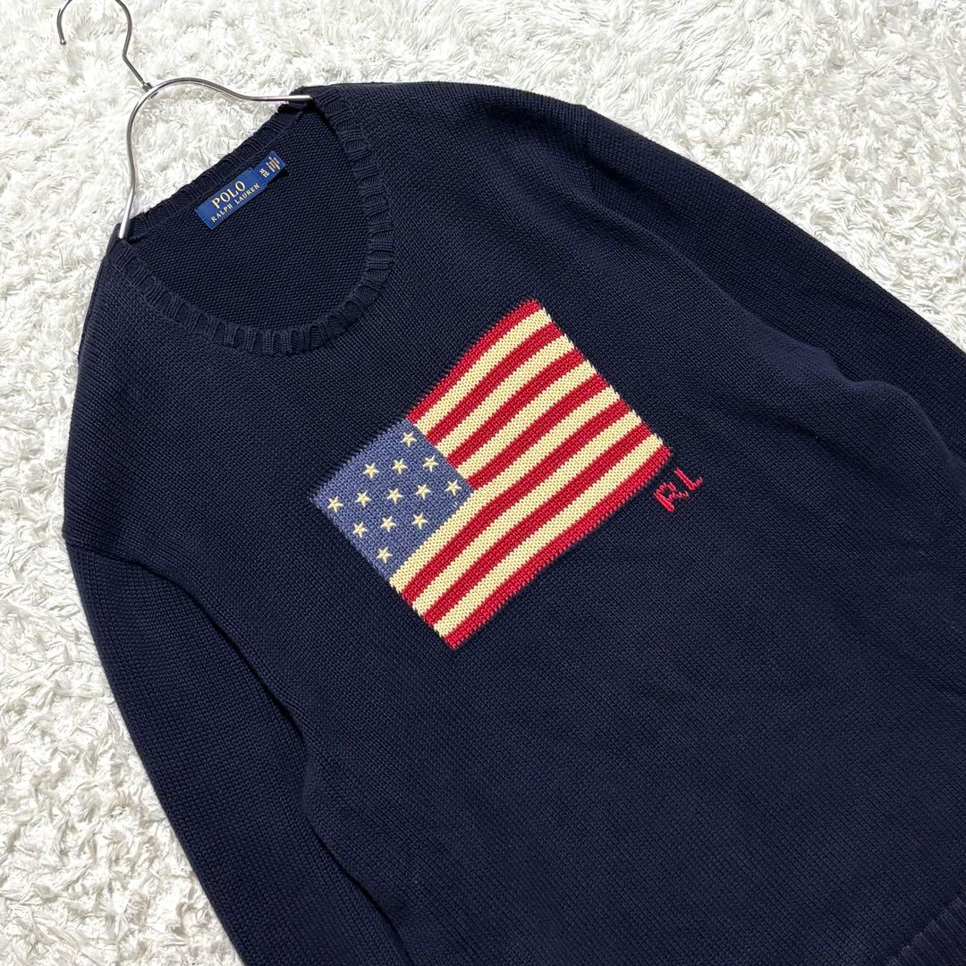 専用　ポロ ラルフローレン アイコニック フラッグ セーター 星条旗 XL