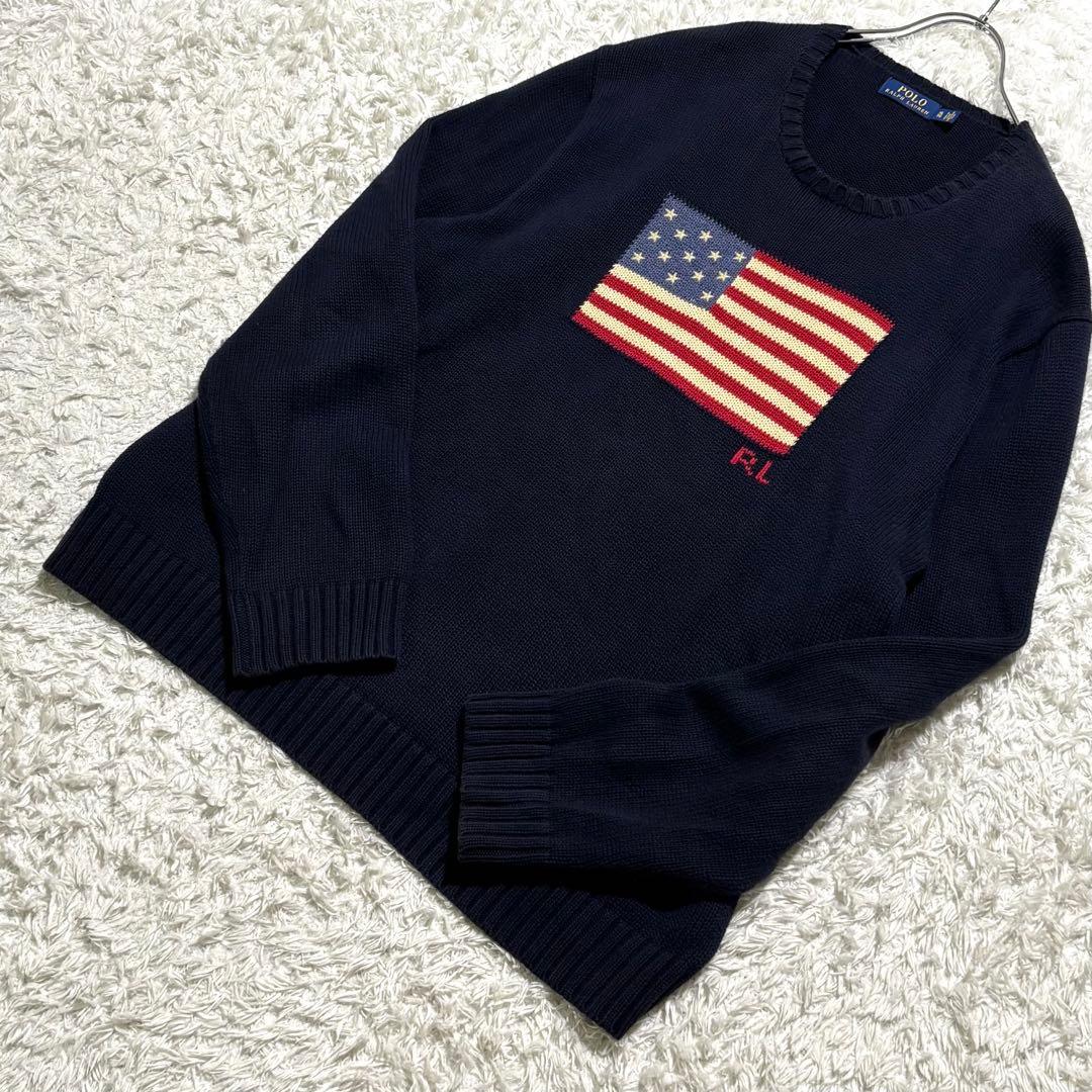 専用　ポロ ラルフローレン アイコニック フラッグ セーター 星条旗 XL