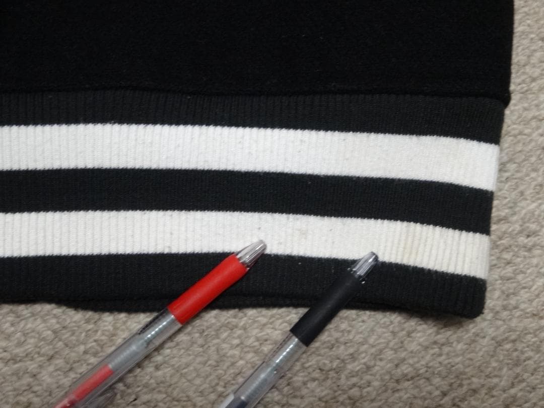 名作　エクストララージ　シカゴ・カブス　パロディー　スタジャン　黒　レザー　牛革