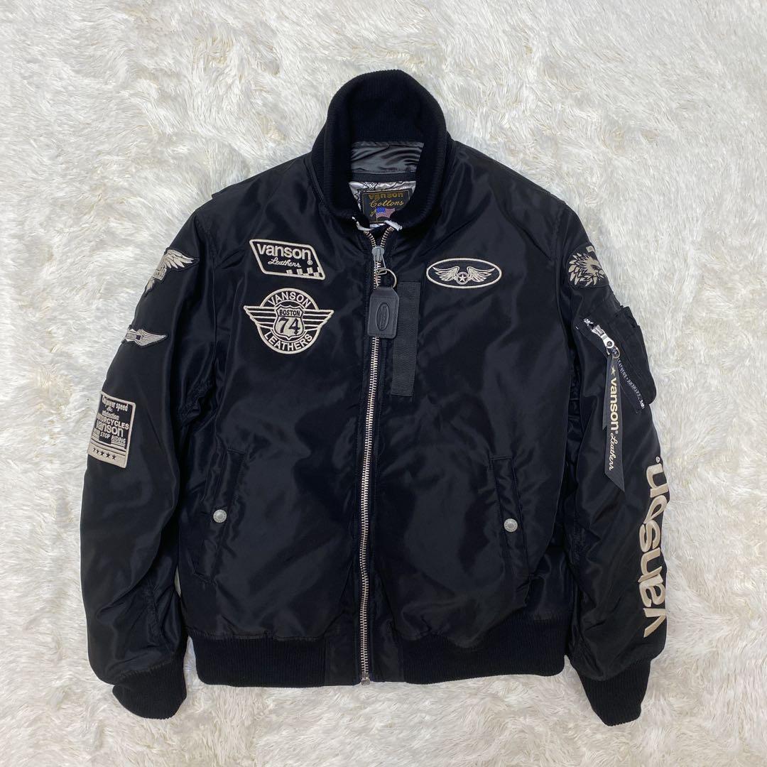 ✨極美品✨VANSON バンソン MA-1 フライトジャケット 刺繍 2XL